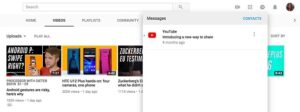 youtube messaging