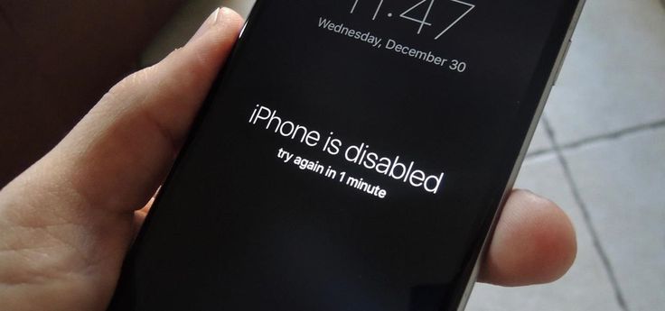 iphone disabled