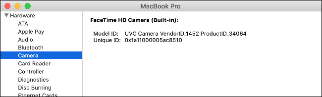 mac camera detect