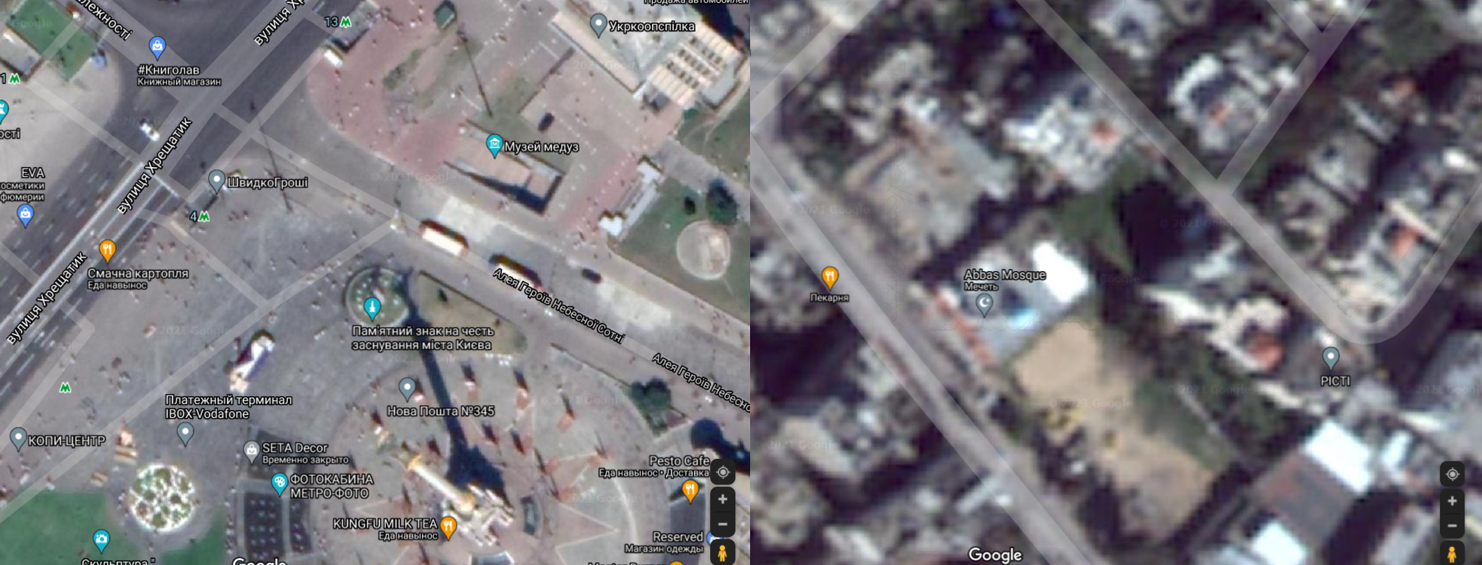 Чому Google Maps роками робить Сектор Гази розмитим?