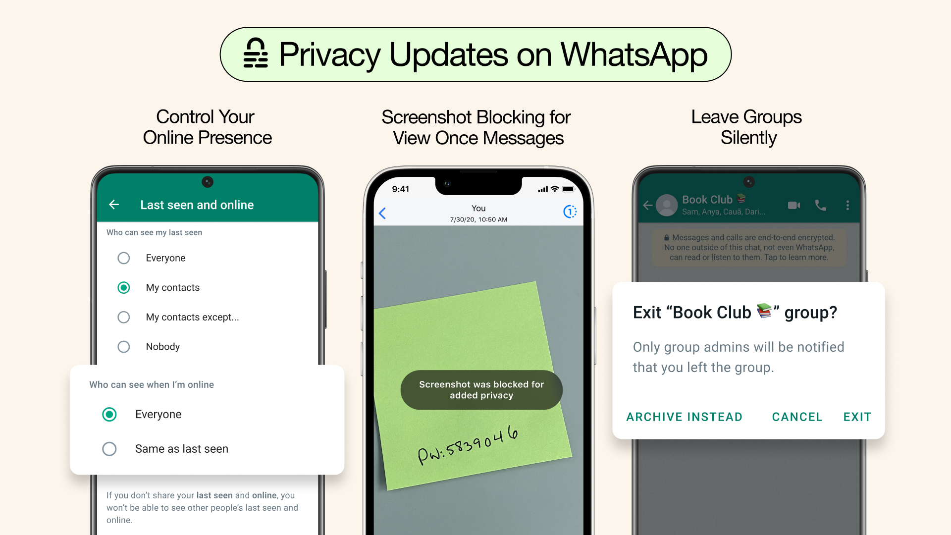 WhatsApp відкриває нові функції конфіденційності, щоб вам було легше уникати людей
