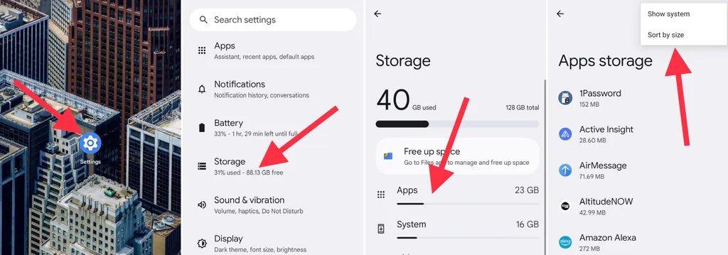 android app storage cache