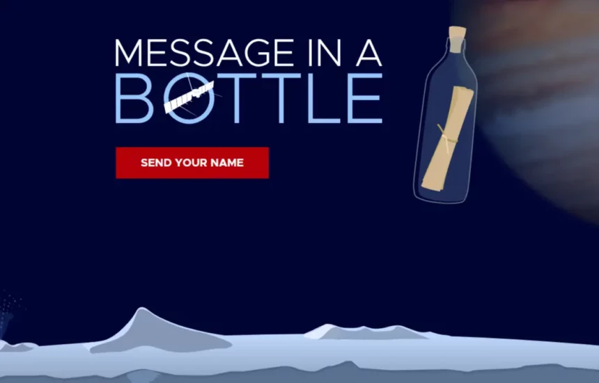 Sign On Message in a Bottle NASA s Europa Clipper 2