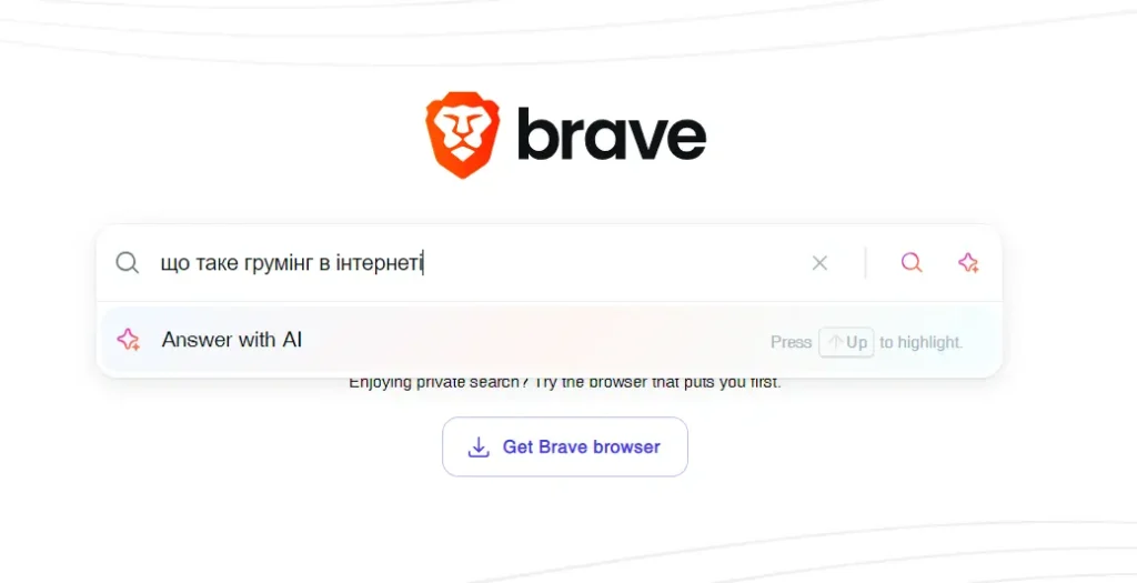 brave search