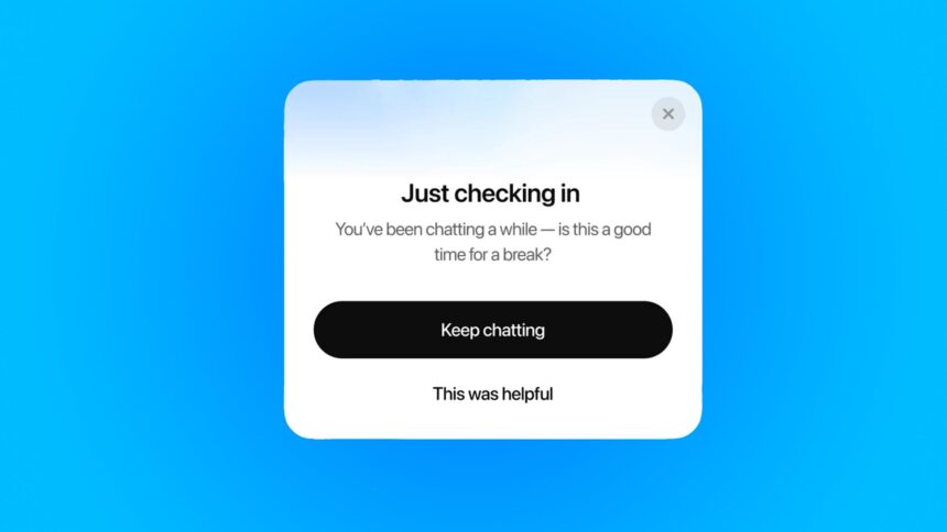 ChatGPT тепер нагадуватиме користувачам робити перерви через занепокоєння щодо психічного здоров'я