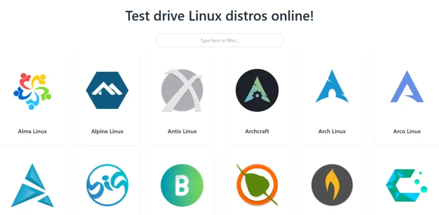 test linux distros online distrosea 08 14 2025 11 29 am