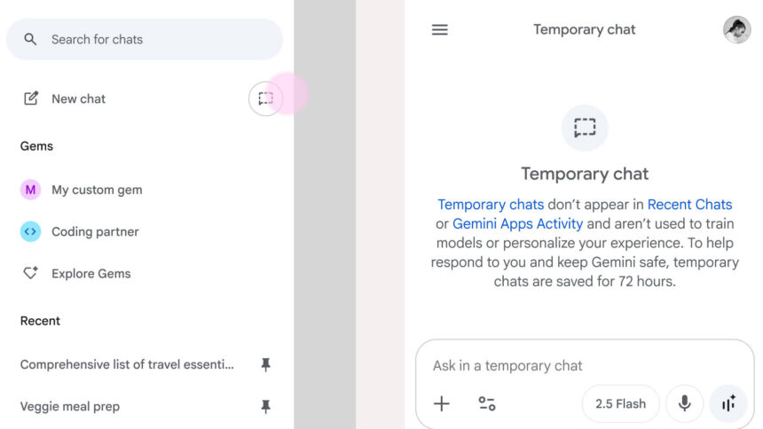 У Gemini з'явився еквівалент режиму інкогніто
