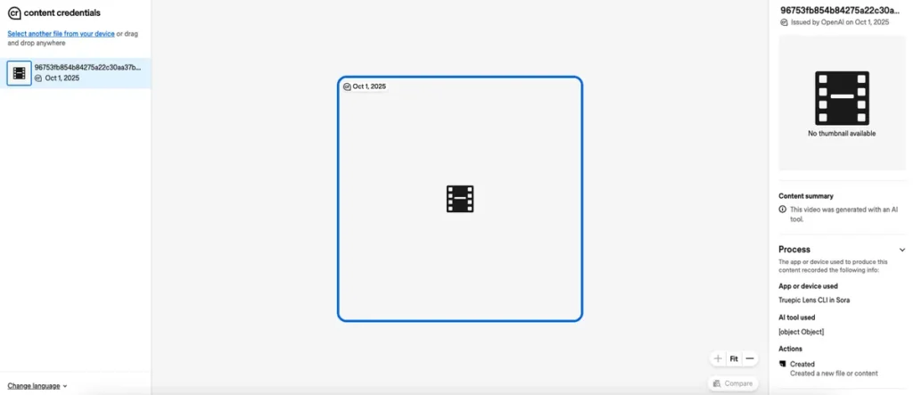 sora content credentials