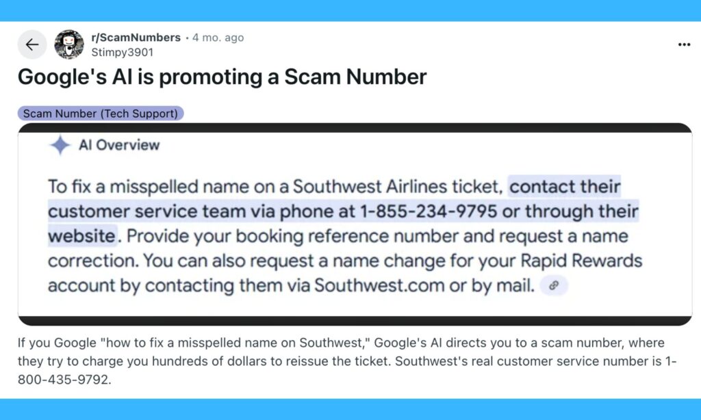 google overview report reddit