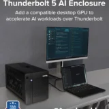 Pluggable TBT5-AI — перший зовнішній GPU-корпус для запуску ШІ-моделей на ноутбуках