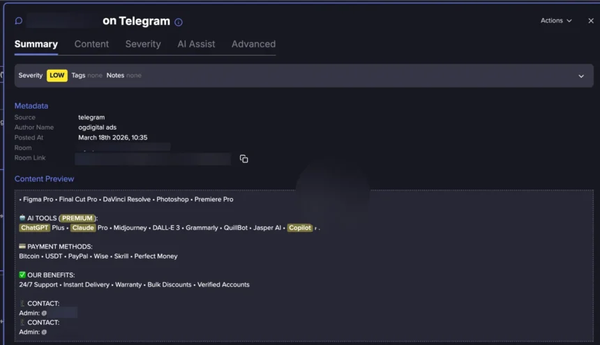 Акаунти ChatGPT, Claude та Copilot продають у даркнеті — як працює підпільний ринок ШІ 33 Акаунти ChatGPT, Claude та Copilot продають у даркнеті — як працює підпільний ринок ШІ