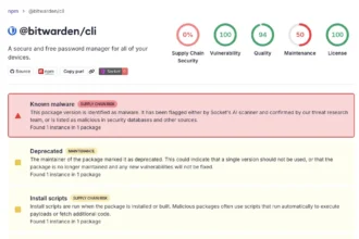 Менеджер паролів Bitwarden атаковано через ланцюжок постачання: npm-пакет містив шкідливий код