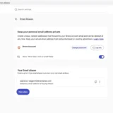 Brave приховує справжню адресу пошти під час реєстрації на сайтах
