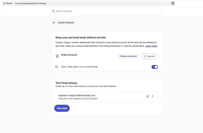 Brave приховує справжню адресу пошти під час реєстрації на сайтах 11 Brave приховує справжню адресу пошти під час реєстрації на сайтах